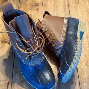 L.L. Bean Tan and Black Bean Boots